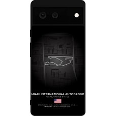 Google Pixel 6 Case Hülle - Silikon schwarz F1 Track 2025 Miami