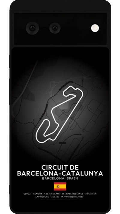 Google Pixel 6 Case Hülle - Silikon schwarz F1 Track 2025 Spain