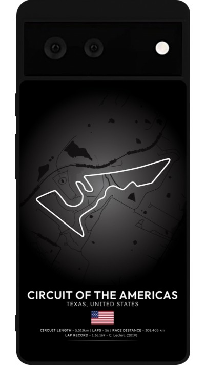Google Pixel 6 Case Hülle - Silikon schwarz F1 Track 2025 United States