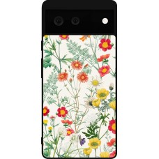 Google Pixel 6 Case Hülle - Silikon schwarz Flora Botanical Wildlife