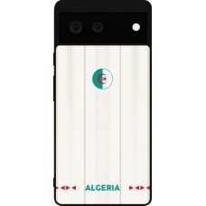 Coque Google Pixel 6 - Silicone rigide noir Maillot de football Algérie 2026 personnalisable