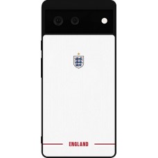 Coque Google Pixel 6 - Silicone rigide noir Maillot de football Angleterre 2026 personnalisable
