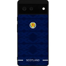 Coque Google Pixel 6 - Silicone rigide noir Maillot de football Ecosse 2026 personnalisable