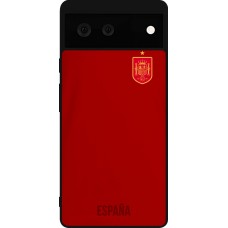Google Pixel 6 Case Hülle - Silikon schwarz Spanien 2022 personalisierbares Fußballtrikot