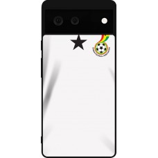 Coque Google Pixel 6 - Silicone rigide noir Maillot de football Ghana 2022 personnalisable
