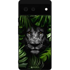 Google Pixel 6 Case Hülle - Silikon schwarz Forest Lion