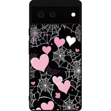Google Pixel 6 Case Hülle - Silikon schwarz Halloween 2024 girly