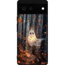 Google Pixel 6 Case Hülle - Silikon schwarz Halloween 2025 Ghost in the forest