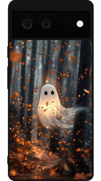 Google Pixel 6 Case Hülle - Silikon schwarz Halloween 2025 Ghost in the forest