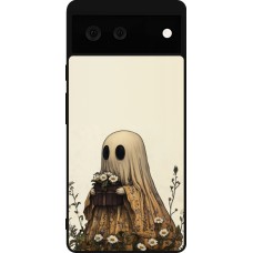 Google Pixel 6 Case Hülle - Silikon schwarz Halloween 2025 Ghost gardener