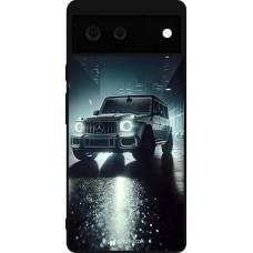 Coque Google Pixel 6 - Silicone rigide noir Mercedes G AMG Night