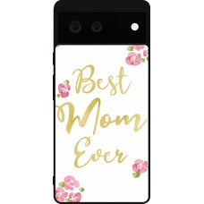 Coque Google Pixel 6 - Silicone rigide noir Mom 2024 best Mom ever