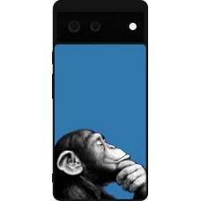 Google Pixel 6 Case Hülle - Silikon schwarz Monkey Pop Art