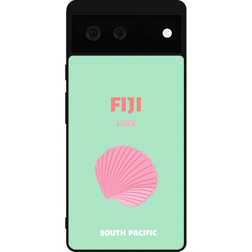 Google Pixel 6 Case Hülle - Silikon schwarz Pop Summer Destination Fiji