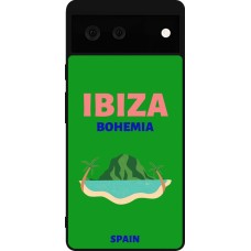Coque Google Pixel 6 - Silicone rigide noir Pop Summer Destination Ibiza