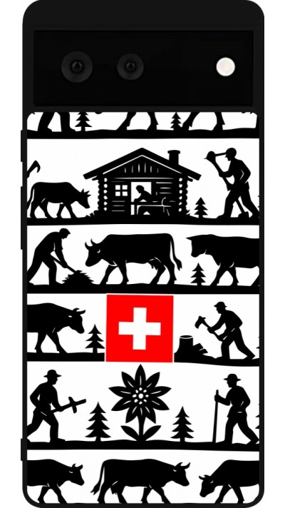 Google Pixel 6 Case Hülle - Silikon schwarz Poya Schweiz 1