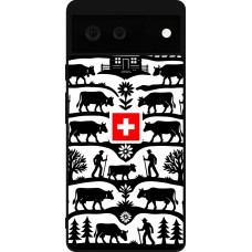 Coque Google Pixel 6 - Silicone rigide noir Poya Suisse 3