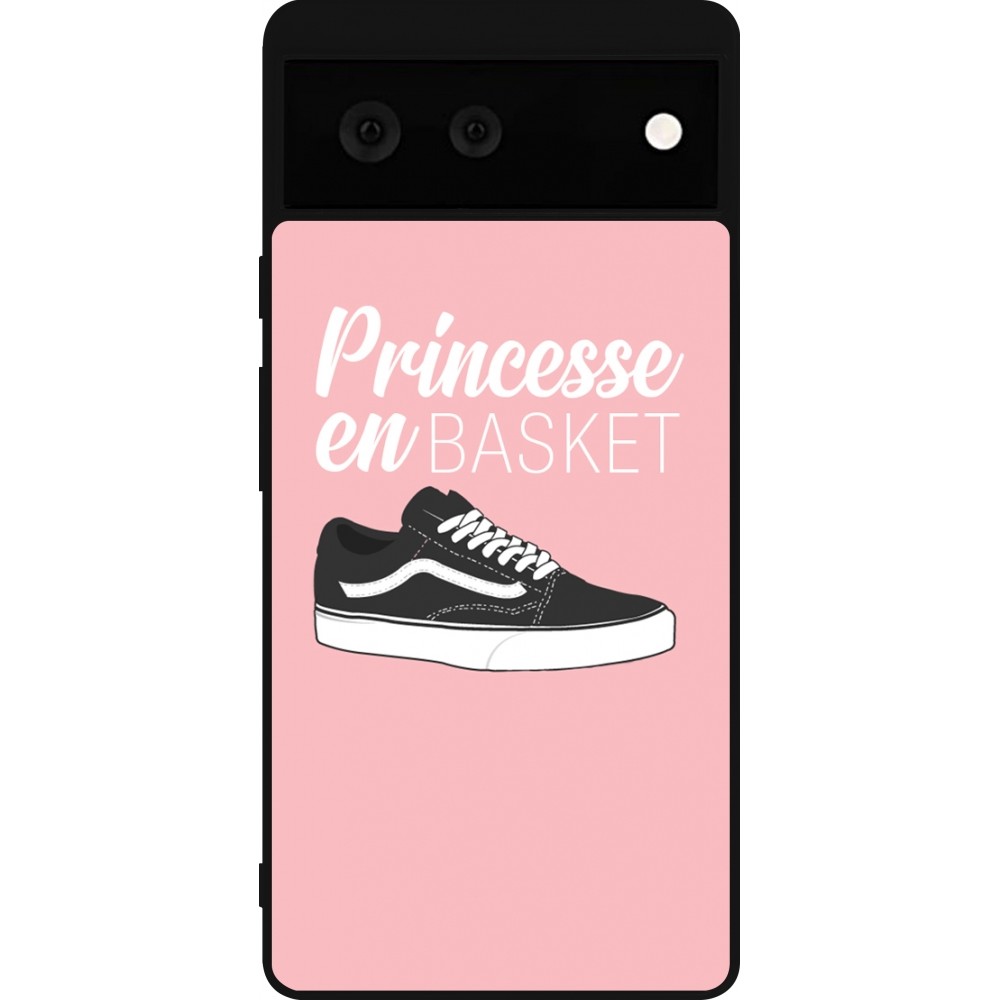 Google Pixel 6 Case Hülle - Silikon schwarz princesse en basket