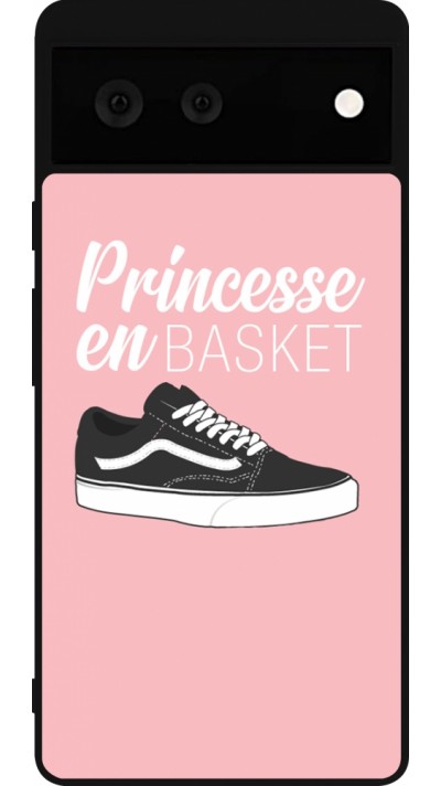 Google Pixel 6 Case Hülle - Silikon schwarz princesse en basket