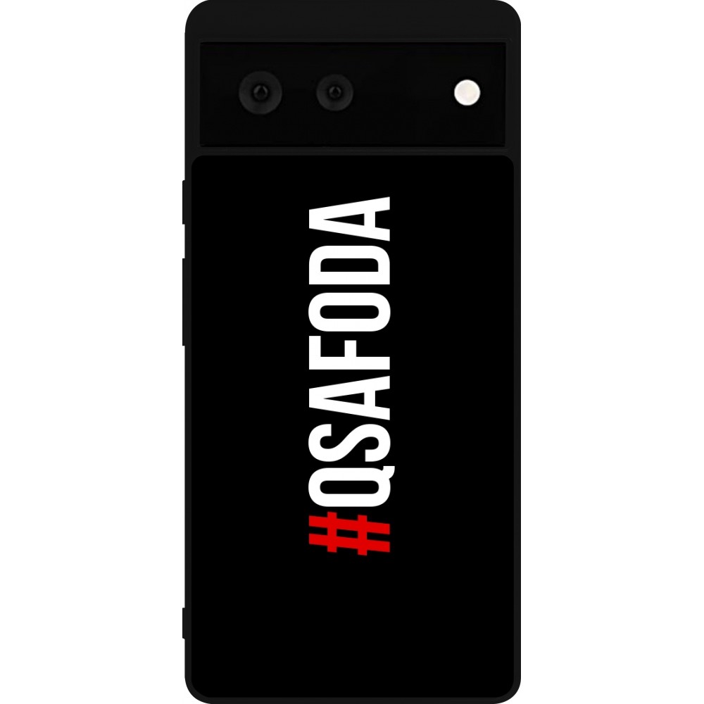 Google Pixel 6 Case Hülle - Silikon schwarz Qsafoda 1