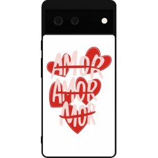 Google Pixel 6 Case Hülle - Silikon schwarz Saint Valentines Day 26 Amor