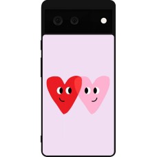 Coque Google Pixel 6 - Silicone rigide noir Saint Valentines Day 26 Heart