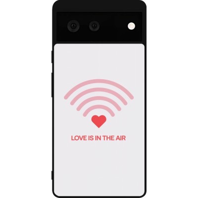 Google Pixel 6 Case Hülle - Silikon schwarz Saint Valentines Day 26 Love is in the air