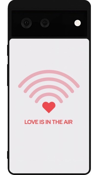 Google Pixel 6 Case Hülle - Silikon schwarz Saint Valentines Day 26 Love is in the air