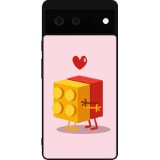 Coque Google Pixel 6 - Silicone rigide noir Saint Valentines Day 26 Puzzle