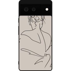 Google Pixel 6 Case Hülle - Silikon schwarz Salnikova 05
