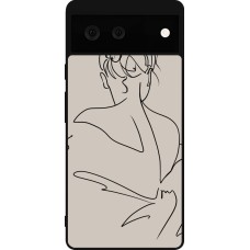 Coque Google Pixel 6 - Silicone rigide noir Salnikova 05