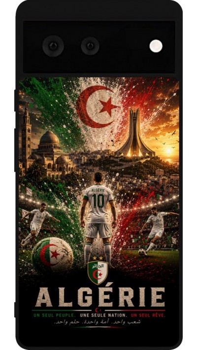 Google Pixel 6 Case Hülle - Silikon schwarz Fussball Algerien splash 2026