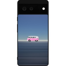 Coque Google Pixel 6 - Silicone rigide noir Spring 23 pink bus