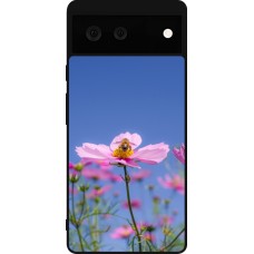 Google Pixel 6 Case Hülle - Silikon schwarz Bee on a flower Spring 2026