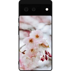 Google Pixel 6 Case Hülle - Silikon schwarz Cherry tree Spring 2026