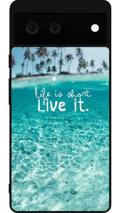 Coque Google Pixel 6 - Silicone rigide noir Summer 18 24