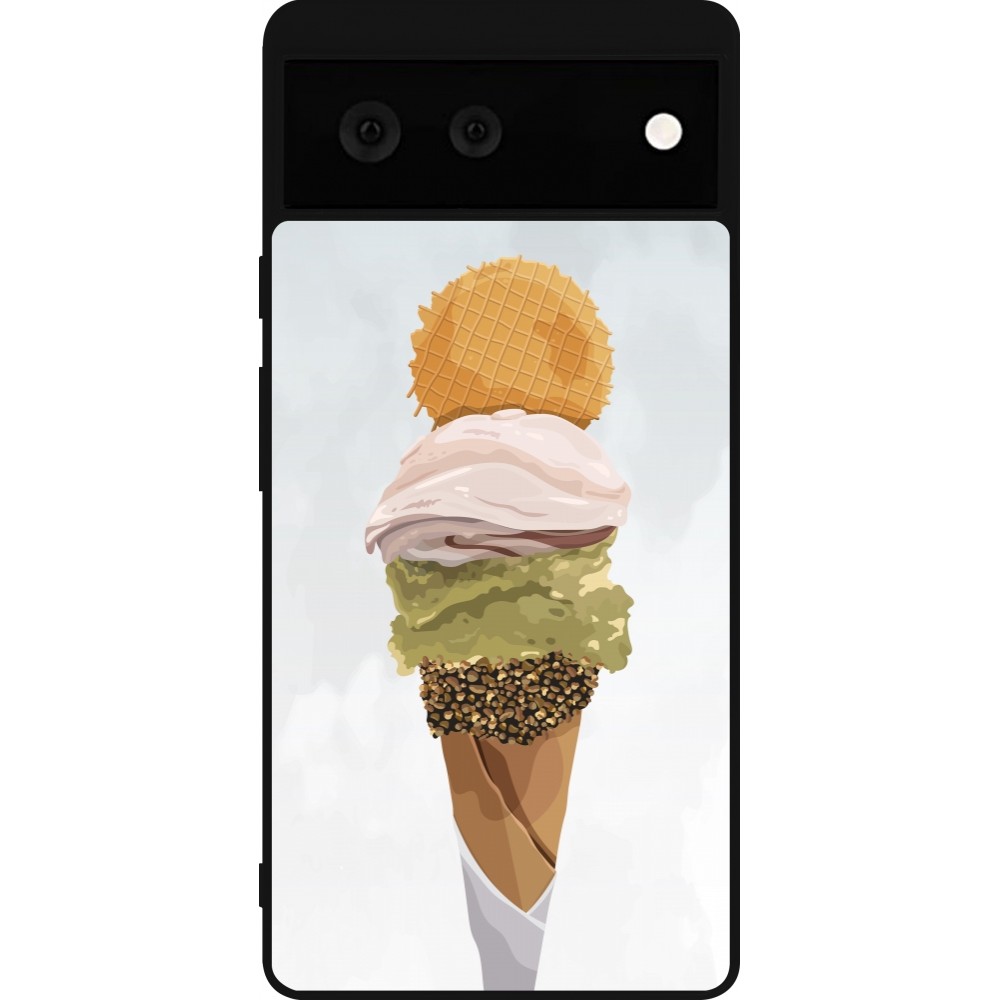 Google Pixel 6 Case Hülle - Silikon schwarz Summer 2025 Cornet