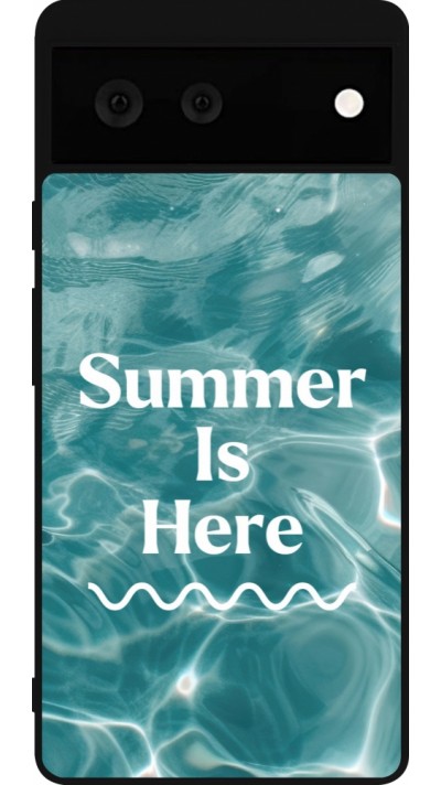 Coque Google Pixel 6 - Silicone rigide noir Summer 2025 Summer is here