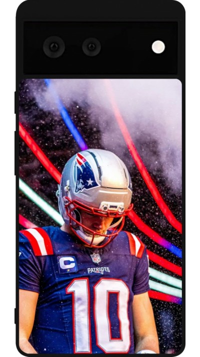 Coque Google Pixel 6 - Silicone rigide noir Super Bowl 26 Patriots 3