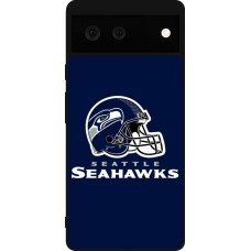 Google Pixel 6 Case Hülle - Silikon schwarz Super Bowl 26 Seattle 3