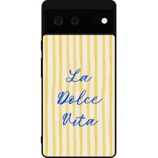 Coque Google Pixel 6 - Silicone rigide noir The good life 2026