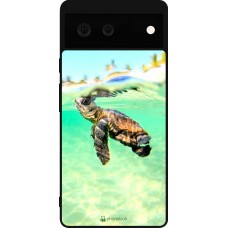 Google Pixel 6 Case Hülle - Silikon schwarz Turtle Underwater