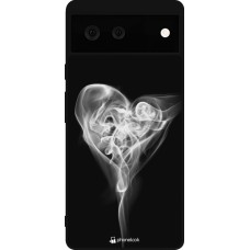 Google Pixel 6 Case Hülle - Silikon schwarz Valentine 2022 Black Smoke