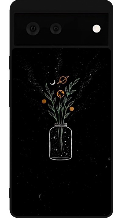 Coque Google Pixel 6 - Silicone rigide noir Vase black