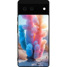 Google Pixel 6 Case Hülle - Silikon schwarz Artificial vegetation 2025