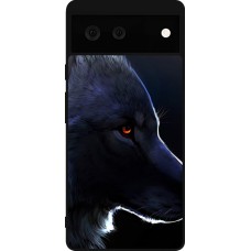 Google Pixel 6 Case Hülle - Silikon schwarz Wolf Shape