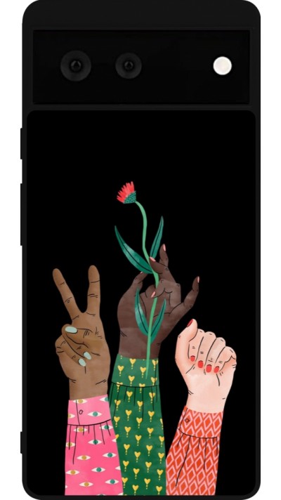Google Pixel 6 Case Hülle - Silikon schwarz Womens day 2026 2
