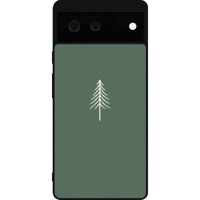 Google Pixel 6 Case Hülle - Silikon schwarz Christmas 22 minimalist tree