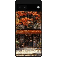 Google Pixel 6a Case Hülle - Silikon schwarz Autumn 25 Coffee shop