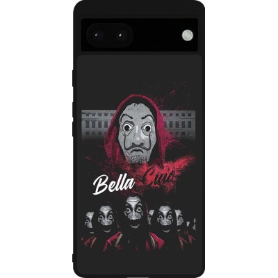 Google Pixel 6a Case Hülle - Silikon schwarz Bella Ciao